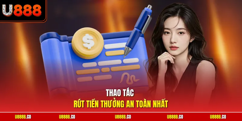 Thao tác rút tiền thưởng an toàn nhất